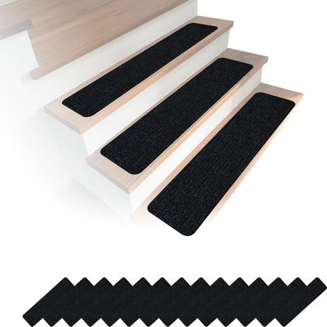 Tappetini autoadesivi per scale, confezione da 16, 75x20 cm