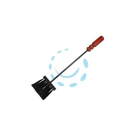 SCOPINO SETOLE NYLON PER CAMINO MANICO LEGNO - cm.55h. (725 BIS)