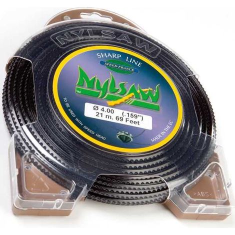 Fil nylon cranté Nylsaw blister 4 mm x 21 m