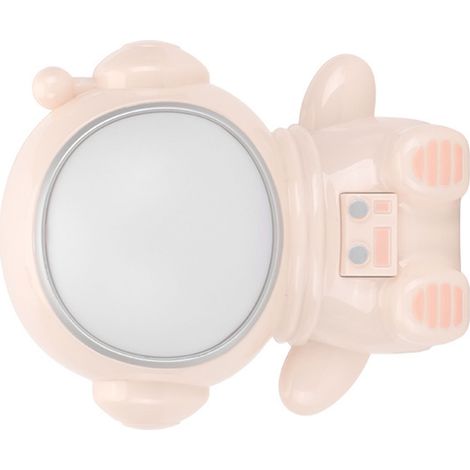 Veilleuse LED 3 modes, colorée, motif astronaute mignon, port USB, lampe de chevet rose pour chambre ou dortoir (1/5)
