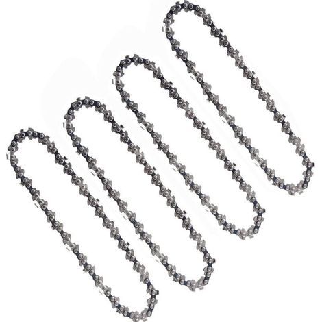 Stück 6 Zoll 1/4 Zoll Kettensägenketten, kompatibel mit Mini-Akku-Kettensägen, 6 Zoll, 37 Treibglieder, 15 cm (1/5)