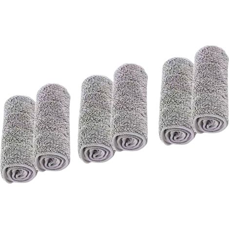 Lot de 2 lingettes de rechange (grises) pour le système balai et seau Komfort-Mopp à 2 compartiments. (1/5)