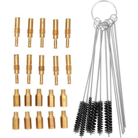 Lot 32 pièces jets principaux/pilotes + brosse nettoyage – pour Kawasaki ATV dirt bike (1/5)