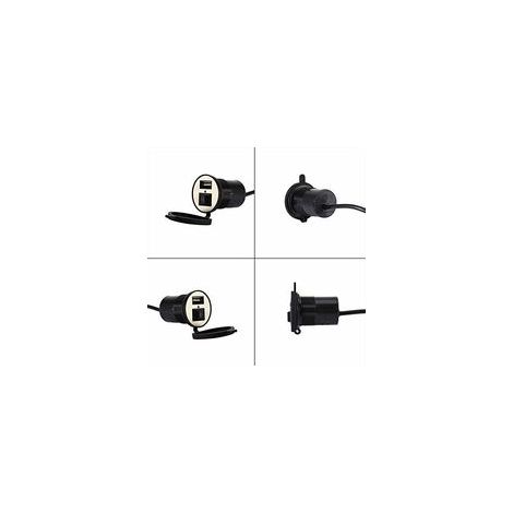 12-V-Netzstecker-Ladegerät, USB-Stecker-Handyladegerät mit Schalter, 1,5 A USB für Motorrad und Fahrzeug