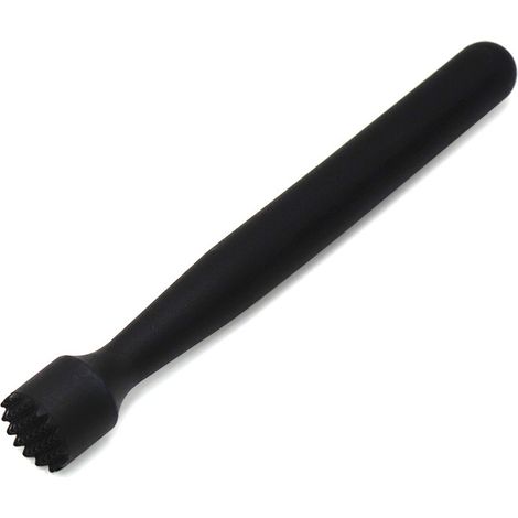 2 Stück gezackte Cocktailstößel, schwarz, 20,7 x 2,5 cm (1/3)