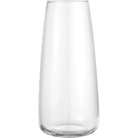 Vase en verre esthétique et minimaliste, décoration d'intérieur moderne, vase à fleurs décoratif pour mariage, dîner, table, bureau (transparent) (1/5)