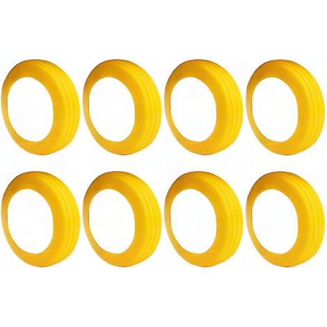 Set mit 8 einfarbigen Silikon-Rollenschonern für Koffer, kratzfest, geräuschdämpfend, stoßdämpfend, verschiedene Farben für Gepäck (1/5)