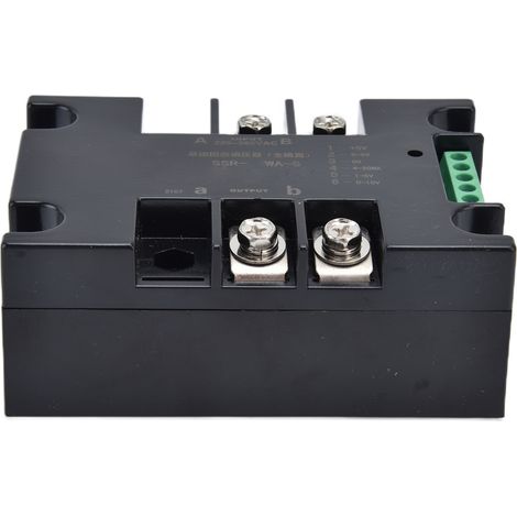 Régulateur de tension SCR monophasé, relais de régulation électrique à semi-conducteurs 220-380 VCA (SSR60WAH sans dissipateur thermique) (1/5)