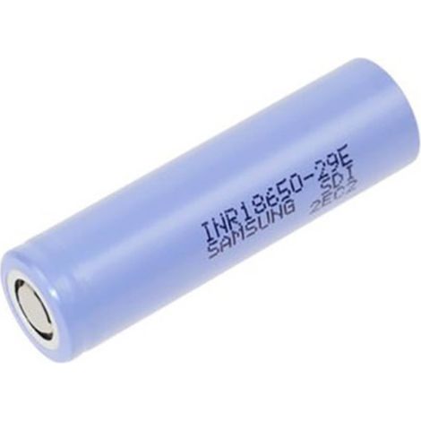 Samsung – Accumulateur Li-Ion 18650 2900mAh – Tête plate – Résiste à +60°C – Courant décharge max 8.25A – Rechargeable 3.6V