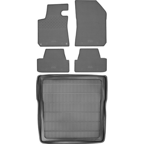 Juego de alfombrillas de goma para Peugeot 308 II Kombi (SW) a partir de 2013: alfombrilla para coche + alfombrilla para maletero. (1/5)