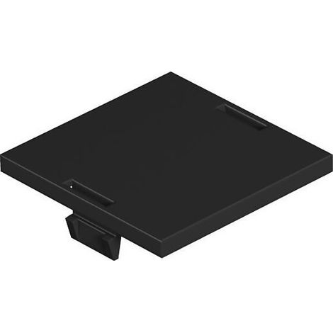OBO Bettermann Tapa ciega para abertura cuadrada Poliamida negro grafito RAL 9011, 7407584