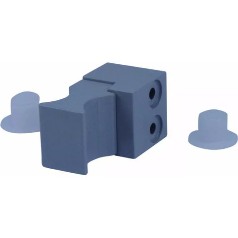 Bouton Double Orné Noir Bouton De Porte Double Orné Noir Polybloc, Sortie 90°, Carré 6mm - Générique