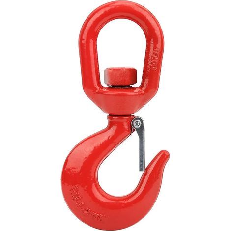 Crochet de Levage Pivotant de 2 Tonnes avec Crochet de Gréement de Grue de Qualité Industrielle en Acier Allié (1/5)