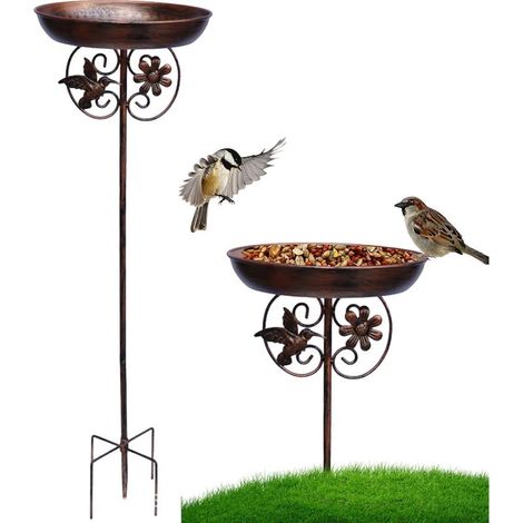 Vogelfutterhaus - Vogeltränke mit Erdspieß - (1/5)