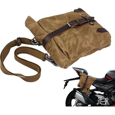 Sac de bagage de moto – Sac de rangement étanche pour selle, sac de grande capacité, structure renforcée robuste Montage sécurisé avec performance résistante aux intempéries pour les cyclistes de (1/5)