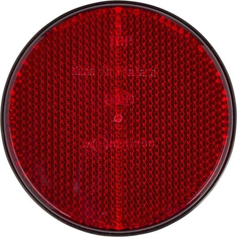 Catadioptre rond rouge diamètre 85mm à visser HELLA 8RA002016111 (1/5)