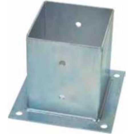 SUPPORTO PER TRAVI CHIUSO 100X100MM H150MM ZINCATO BIANCO