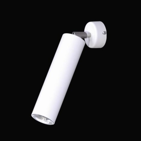 Applique spot tube Mile blanc/chrome GU10 Kaja K-4413