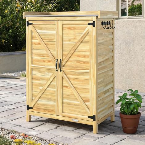 Chariot de jardin en legno di Abete Metallo 71,5 x 39 x 95 cm (1/5)