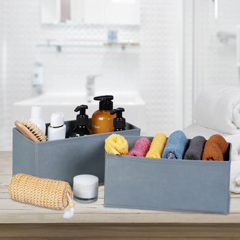 Set di organizer per cassetti 8 pezzi scatole portaoggetti pieghevoli