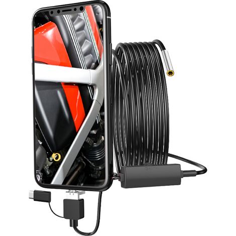 Endoscope 3 en 1 pour téléphone Android, USB TYPE-C, 3,9 mm, HD, étanche, connexion directe au téléphone portable. (1/5)