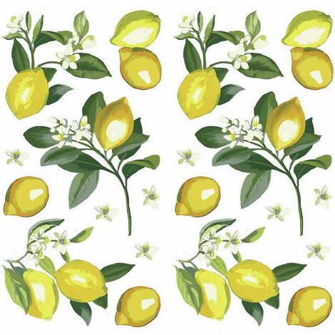 Stickers citrons jaunes géants (1/5)