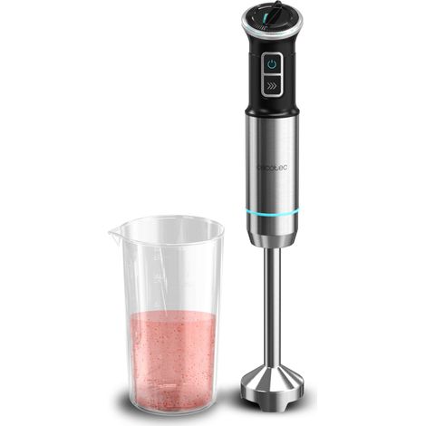 Batteur à main, puissance maximale 1100 W, 4 lames, revêtement en titane, vitesse réglable, fonction turbo, modèle XL, gobelet de 800 ml, hachoir à viande spécial 600 ml (1/5)