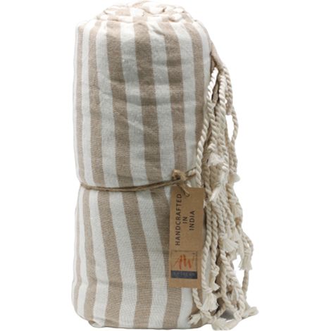 Serviette Pario en Coton - 100x180 cm - Sable Chaud- Vendu par 1 (1/4)