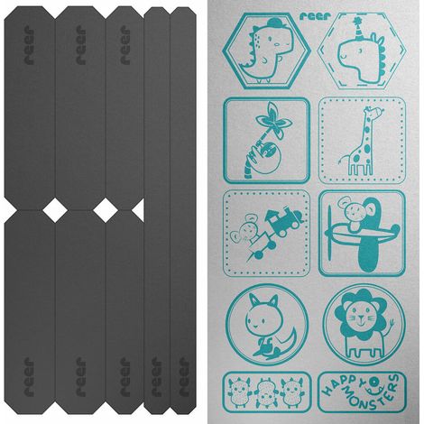 Reer Refkletorsticker-Set Lightreflex 10 Motive, 8 Streifen Aufkleber (1/5)