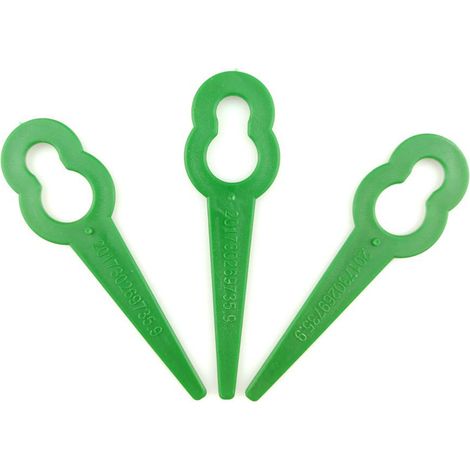 100 Lames de Rechange pour Coupe-Bordure, Lames Plastiques pour Tondeuse à Gazon (1/5)