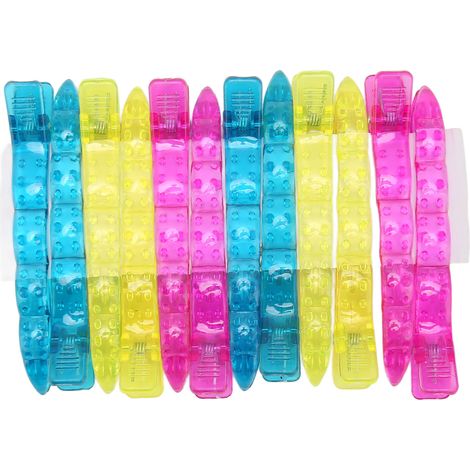 12Pinces Cheveux Bec de Canard ABS Multicolore Clip Fixation Cheveux Coiffure Salon (1/5)