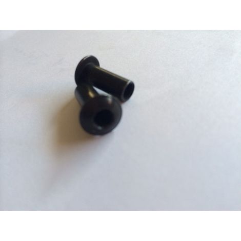 Vis Express – Ecrou relieur Poelier tête ronde large 10.5mm – Longueur sous tête 15mm – Acier zingué noir – 1 pièce pour applications variées