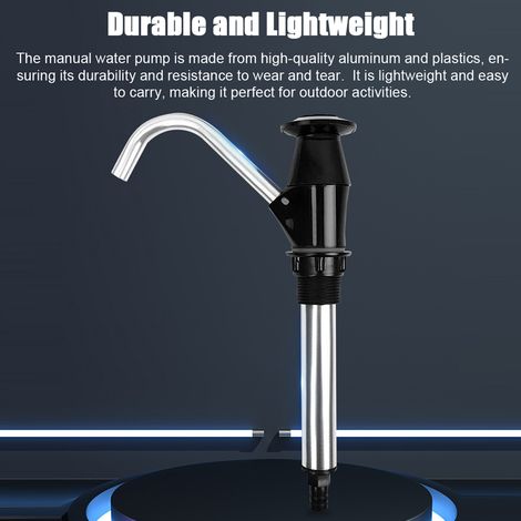 Pompe à eau manuelle portable pour robinet d'évier, idéale pour les caravanes, les camping-cars et les remorques de camping. (1/5)