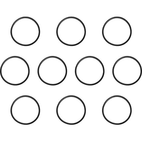 Lot de 10 joints en silicone pour bouteilles d'eau, couvercles de tasses et gobelets isothermes en métal et acier inoxydable (noir). (1/4)