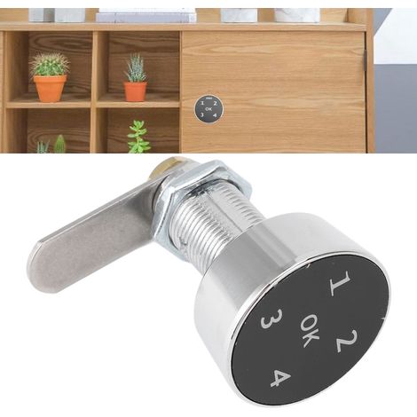 Cerradura electrónica para puertas de armarios de aluminio con teclado táctil [Cerradura electrónica para puertas de armarios de aluminio con teclado táctil, pantalla táctil, cerradura digital] (1/5)