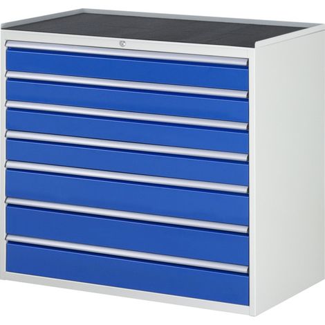 Armoire à tiroirs Rau avec tapis antidérapant 7 tiroirs -XXL 4x120 3x150mm (1/3)