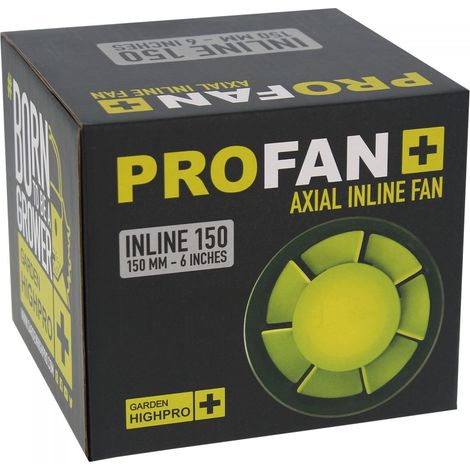 Extracteur de gaine PROFAN 150 mm - 305 m³/h - Garden HIGHPRO (1/4)