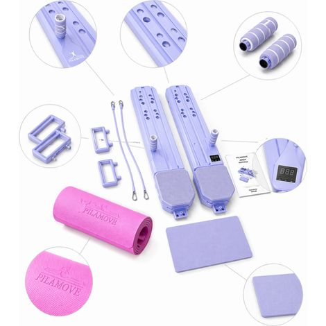 Tabla de Pilates, fuerza interactiva, calistenia, estiramientos, fitness, cardio, Pilates, bandas de resistencia, colchoneta Nova. (1/5)