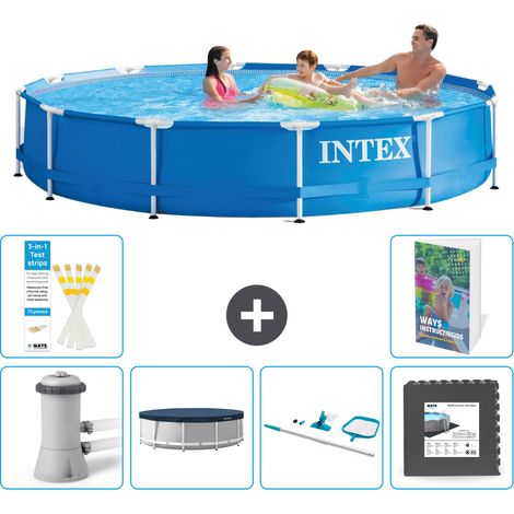 Frame Pool Rund - 366x76 cm - 7-teilig S337