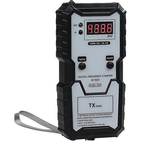 Testeur de fréquence infrarouge pour clés de voiture 100 m-1 GHz, compteur de fréquence électronique numérique 4 bits W (1/4)