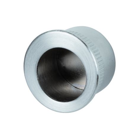 Ouvre&Déco – Lot de 2 poignées de porte coulissante encastrable – Laiton chromé – Diamètre extérieur 29mm – Épaisseur 18mm pour installation facile