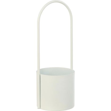 Cache-Pot en Métal "Hallo" 42cm Blanc