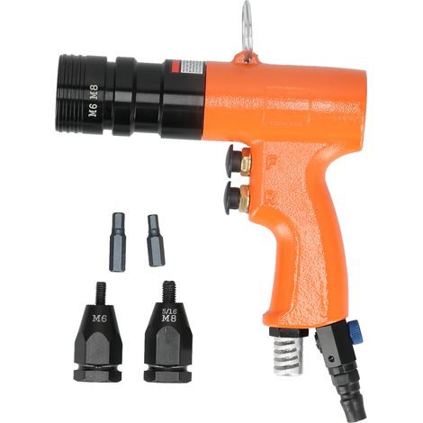 Pistolet de rivetage pneumatique, en acier allié de qualité industrielle, pistolet à écrou à traction pneumatique pour la décoration (1/5)