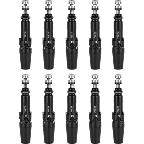 10 adaptateurs de manche de club de golf .335, compatibles avec Titleist TS1, TS2, TS3, TS4, 917/915/913D, compatibles avec les têtes de driver, pour gauchers et droitiers. (1/5)