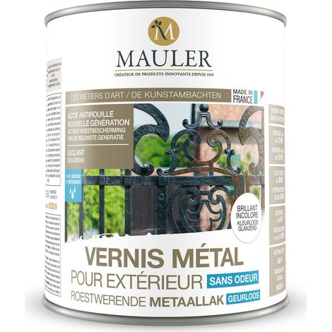 Vernis métallique antirouille - Protection contre les couleurs et les odeurs - Satin 1L (1/3)