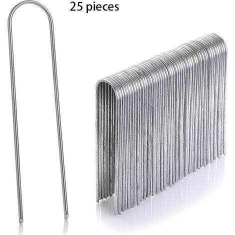 (25er-Packung) Befestigungselemente aus Edelstahl, 4 cm breit, 20 cm lang, 3 mm Durchmesser, runder Kopf (1/5)