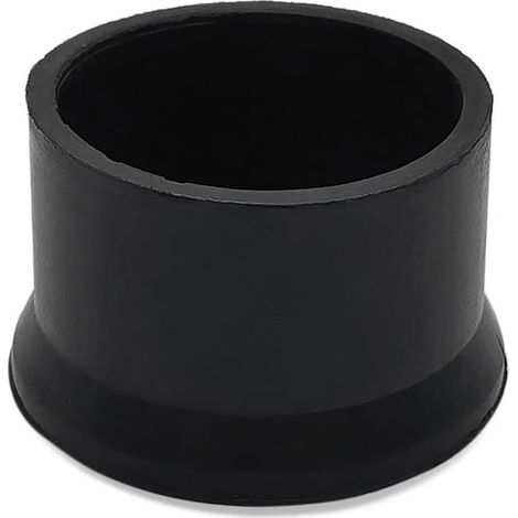 Lot de 4 Capuchons de Protection de Sol pour Pieds de Table avec Embouts en Caoutchouc, épais, de 5.1 cm (51 mm), Ronds et Noirs (1/4)