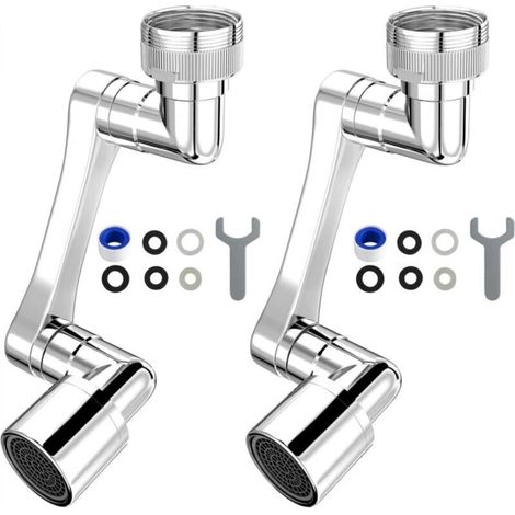 Swivel faucet extension, heavy-duty swivel sink extension, universal multi-purpose swivel arm, (1/5)
