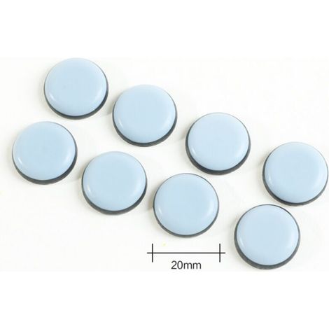 24 pièces pour meubles 20 mm (ronds) – Patins coulissants pour meubles – pour meubles autocollants, patins pour chaise, canapé, table de bureau (1/4)