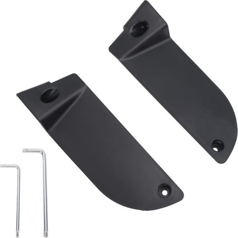 Jeffergarden Lot de 2 boîtes de rangement latérales de porte, noir mat, antichoc, antidérapantes, avec poignée et plateau d'accoudoir, de remplacement pour Mercedes-Benz Classe C W206 (1/5)